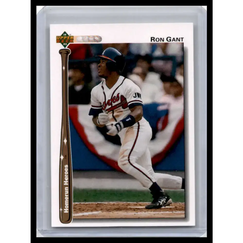 1992 Upper Deck #HR7 Ron Gant NM-MT Atlanta Braves Baseball Card - Baseball Card Single