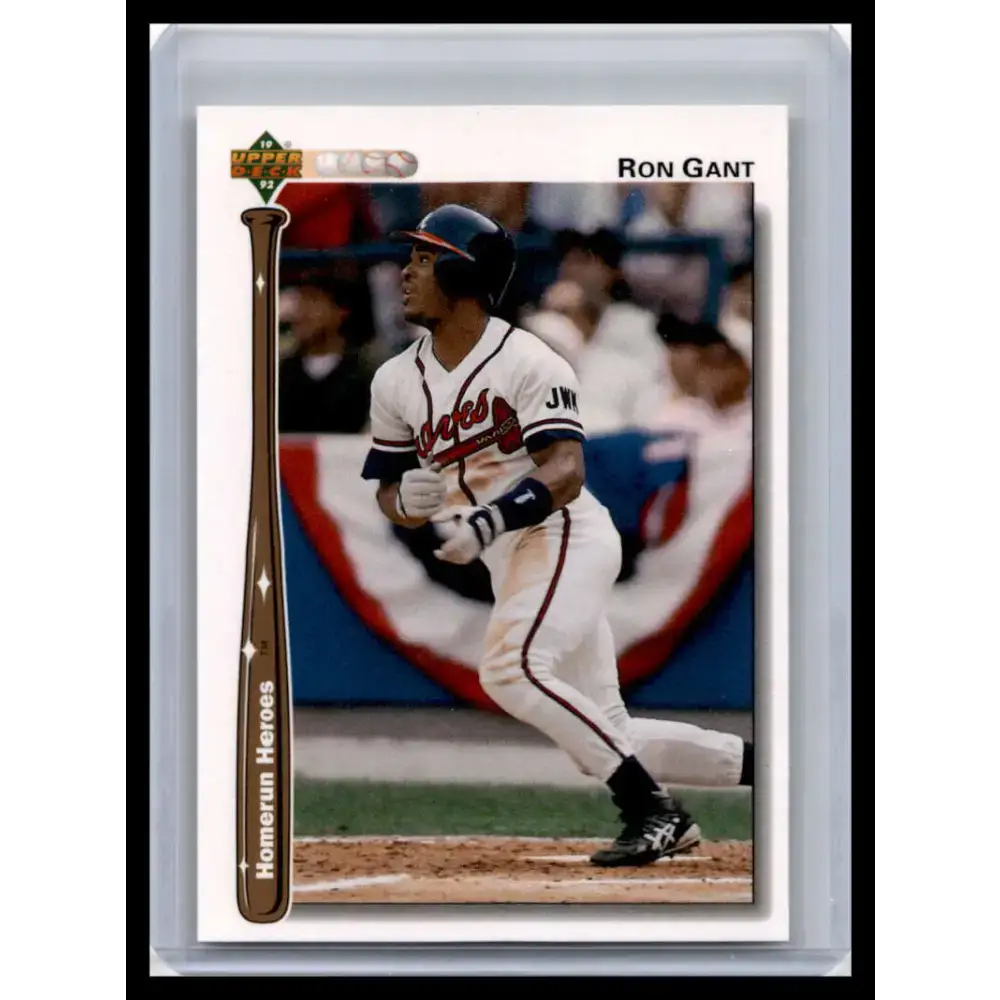 1992 Upper Deck #HR7 Ron Gant NM-MT Atlanta Braves Baseball Card - Baseball Card Single