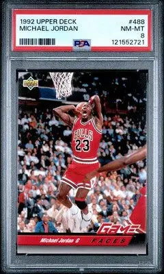 1992 Upper Deck Michael Jordan #488 Basketball PSA 8