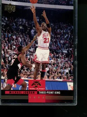 1992 Upper Deck Michael Jordan #MJ5 Three-Point King Basketball - Basketball Card Single