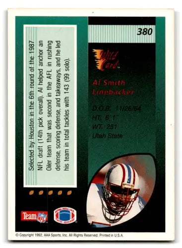 1992 Wild Card 10 Stripe #380 Al Smith NM Near Mint ID:23697 - Baseball Card Single