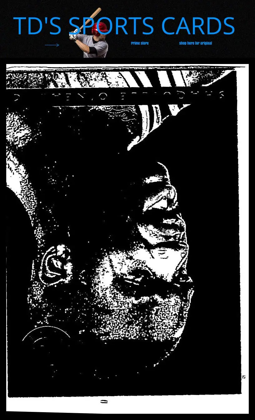 Monochrome portrait of a man featured in Classic Images Four Sport #128 Shaquille O’Neal