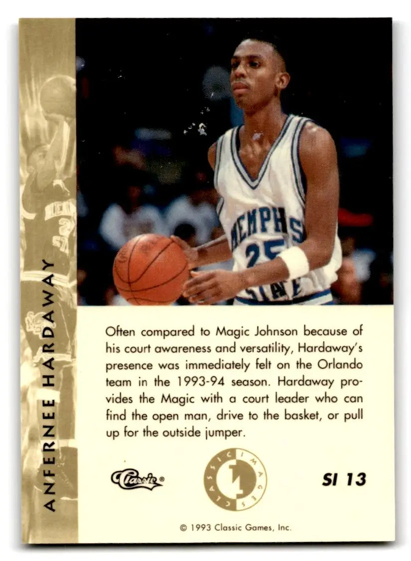 1993-94 Classic Images Four Sport #SI 13 Anfernee Hardaway Sudden Impact - Basketball Card Single