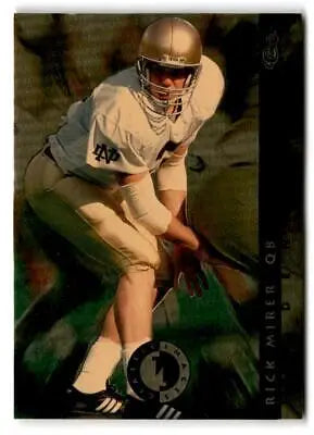 Football player in gold uniform ready stance in Classic Images Four Sport Rick Mirer