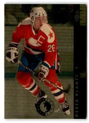 1993-94 Classic Images Four Sport #SI 8 Derek Plante Sudden Impact - Hockey Card Single