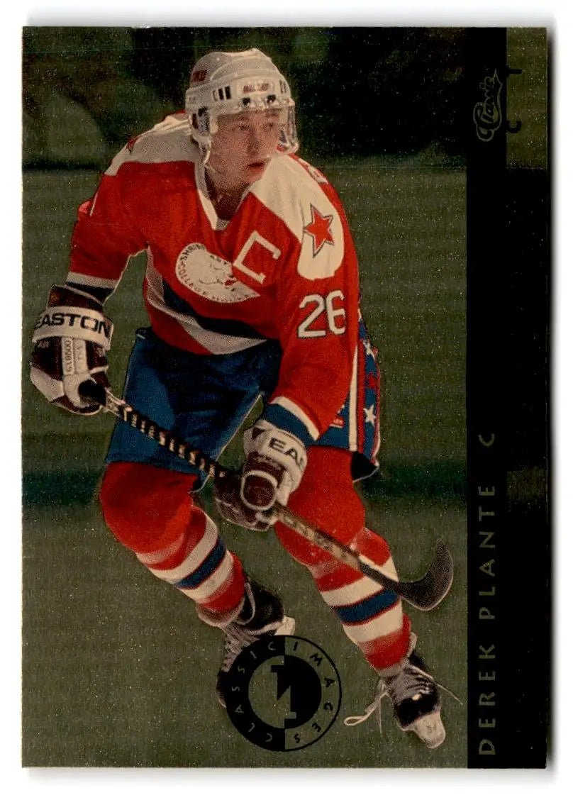 1993-94 Classic Images Four Sport #SI 8 Derek Plante Sudden Impact - Hockey Card Single