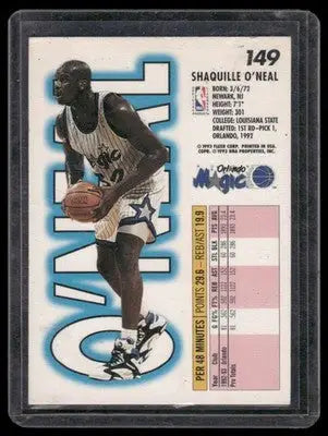 1993-94 Fleer Shaquille O’Neal #149 Basketball - Basketball Card Single