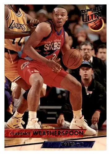 1993-94 Fleer Ultra #143 Clarence Weatherspoon NM-MT 76ers - Basketball Card Single