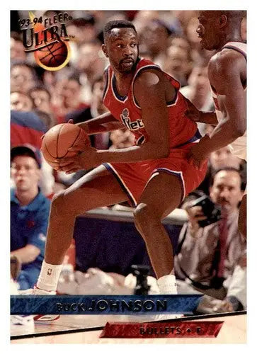 1993-94 Fleer Ultra #196 Buck Johnson NM Near Mint Bullets - Basketball Card Single