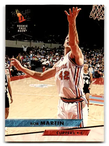 Original gloss Fleer Ultra Bob Martin basketball rookie card 1993-94 Clippers ID72717
