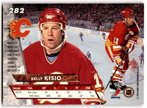 1993-94 Fleer Ultra #282 Kelly Kisio NM Near Mint Flames ID:43393 - Hockey Card Single