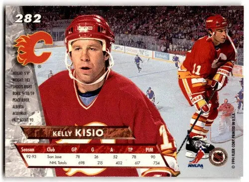1993-94 Fleer Ultra #282 Kelly Kisio NM Near Mint Flames ID:43398 - Hockey Card Single