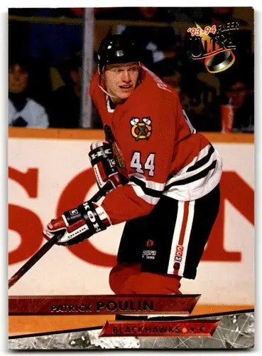 1993-94 Fleer Ultra #292 Patrick Poulin NM Near Mint Blackhawks ID:43392 - Hockey Card Single