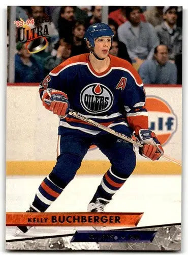 1993-94 Fleer Ultra #314 Kelly Buchberger NM Near Mint Oilers ID:43395 - Hockey Card Single