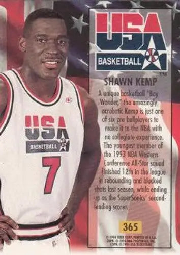 1993-94 Fleer Ultra #365 Shawn Kemp NM Near Mint USA ID:82493 - Basketball Card Single