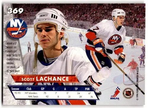 1993-94 Fleer Ultra #369 Scott Lachance NM Near Mint NY Islanders ID:43399 - Hockey Card Single