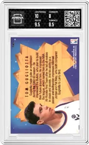 1993-94 Fleer Ultra Tom Gugliotta #2 All Team Rookie All Rookie Team AC 8.5 - Basketball Card Single