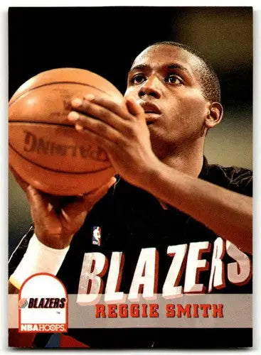 Original gloss Reggie Smith basketball card from 1993-94 Hoops near mint condition