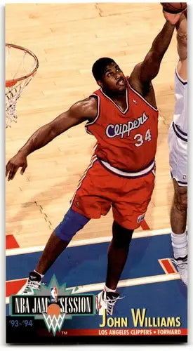 Original gloss Basketball trading card featuring John Williams from Jam Session 1993-94