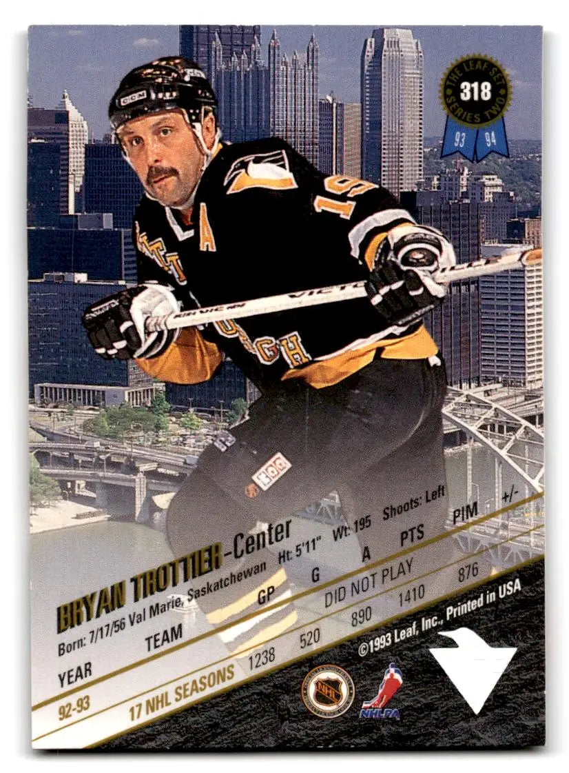 1993-94 Leaf #318 Bryan Trottier - Hockey Card Single