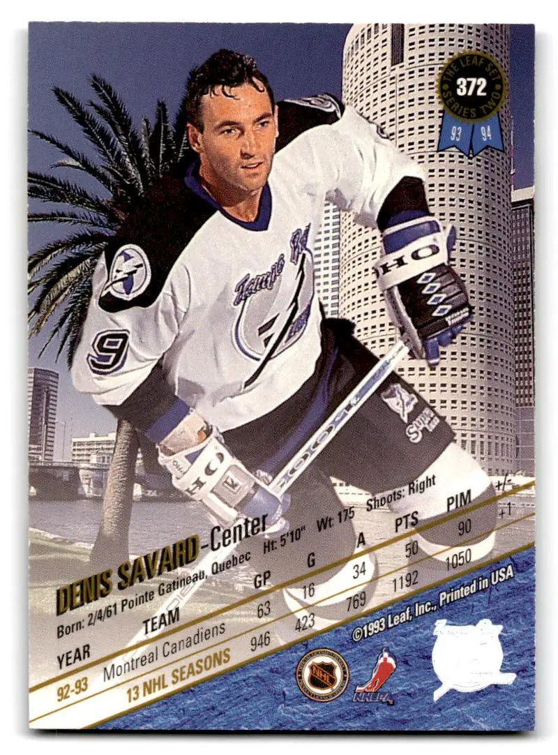 1993-94 Leaf #372 Denis Savard - Hockey Card Single