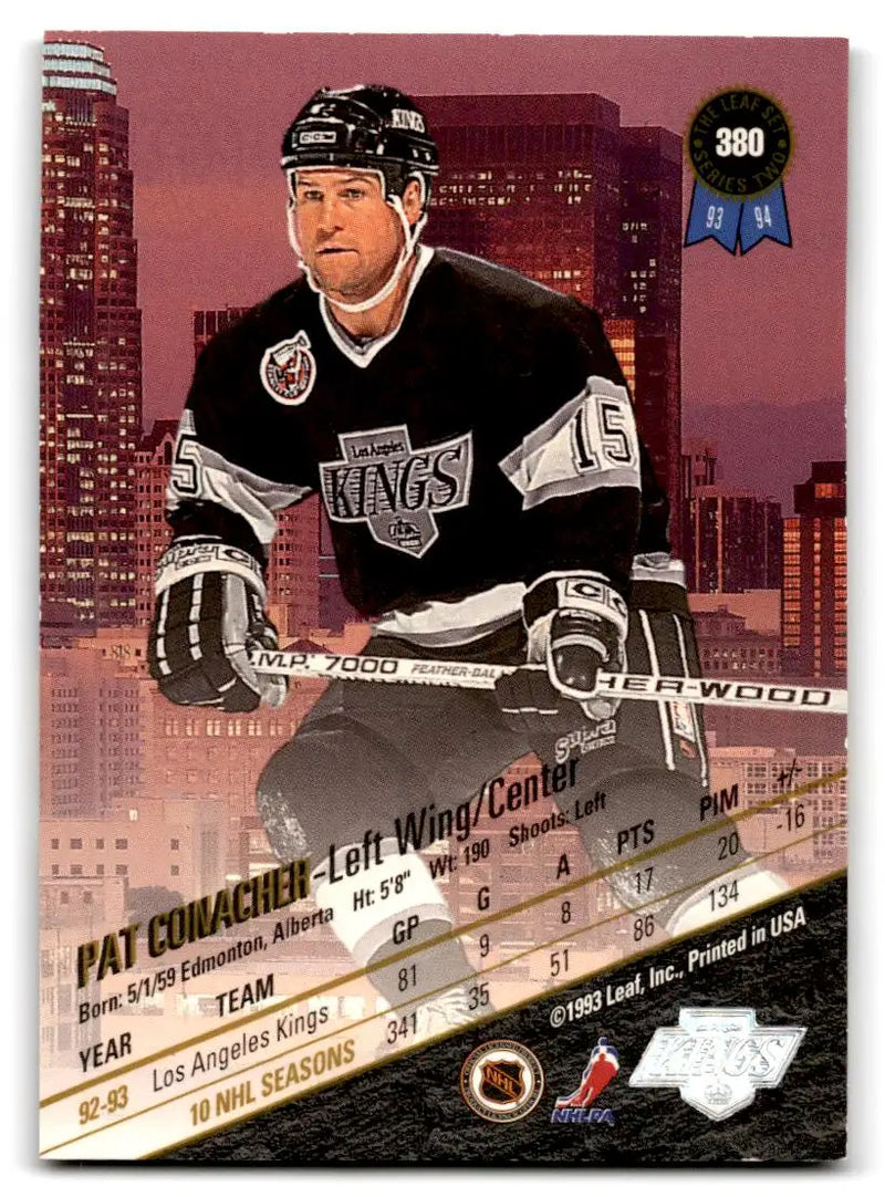 1993-94 Leaf #380 Pat Conacher - Hockey Card Single
