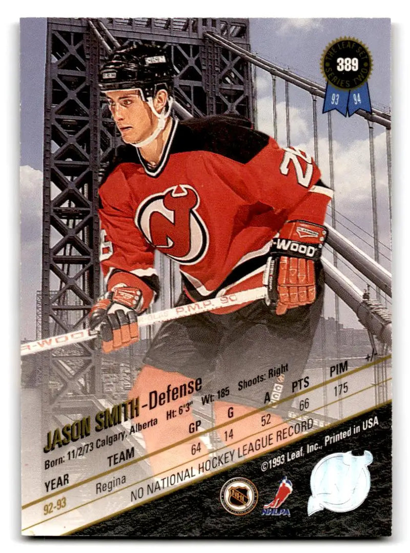 1993-94 Leaf #389 Jason Smith - Hockey Card Single