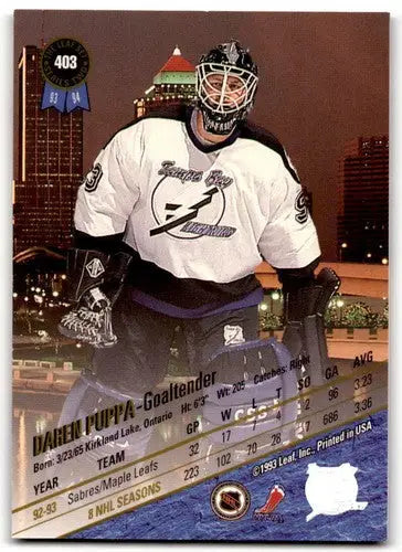 1993-94 Leaf #403 Daren Puppa NM Near Mint Lightning ID:43412 - Hockey Card Single