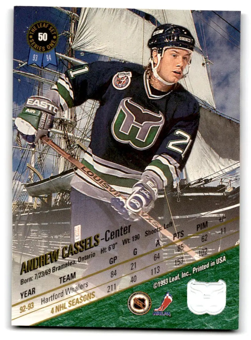 1993-94 Leaf #50 Andrew Cassels - Hockey Card Single