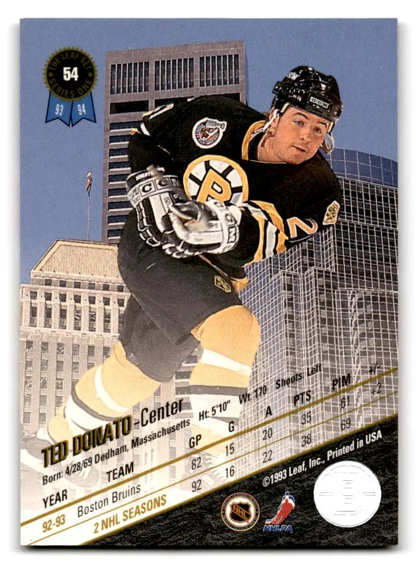 1993-94 Leaf #54 Ted Donato - Hockey Card Single