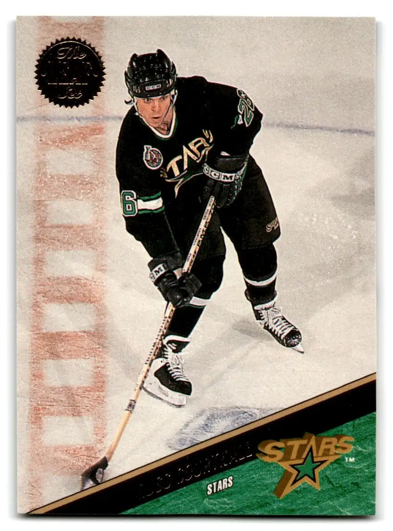 Hockey trading card of Russ Courtnall from 1993-94 Leaf #65 series