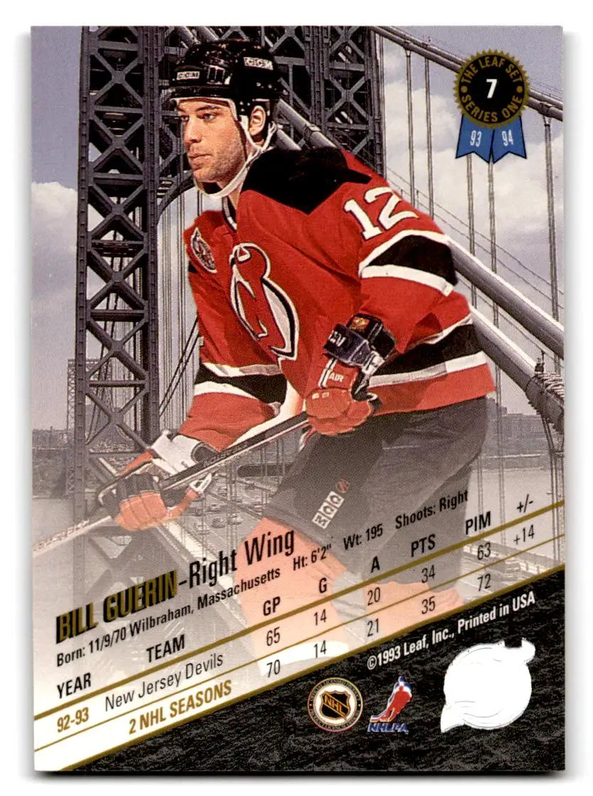 1993-94 Leaf #7 Bill Guerin - Hockey Card Single