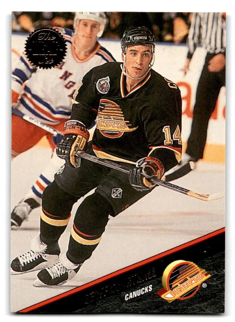 Geoff Courtnall 1993-94 Leaf trading card showcasing hockey collectibles