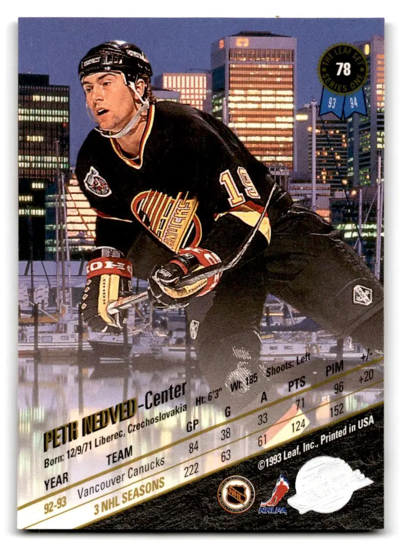 1993-94 Leaf #78 Petr Nedved - Hockey Card Single