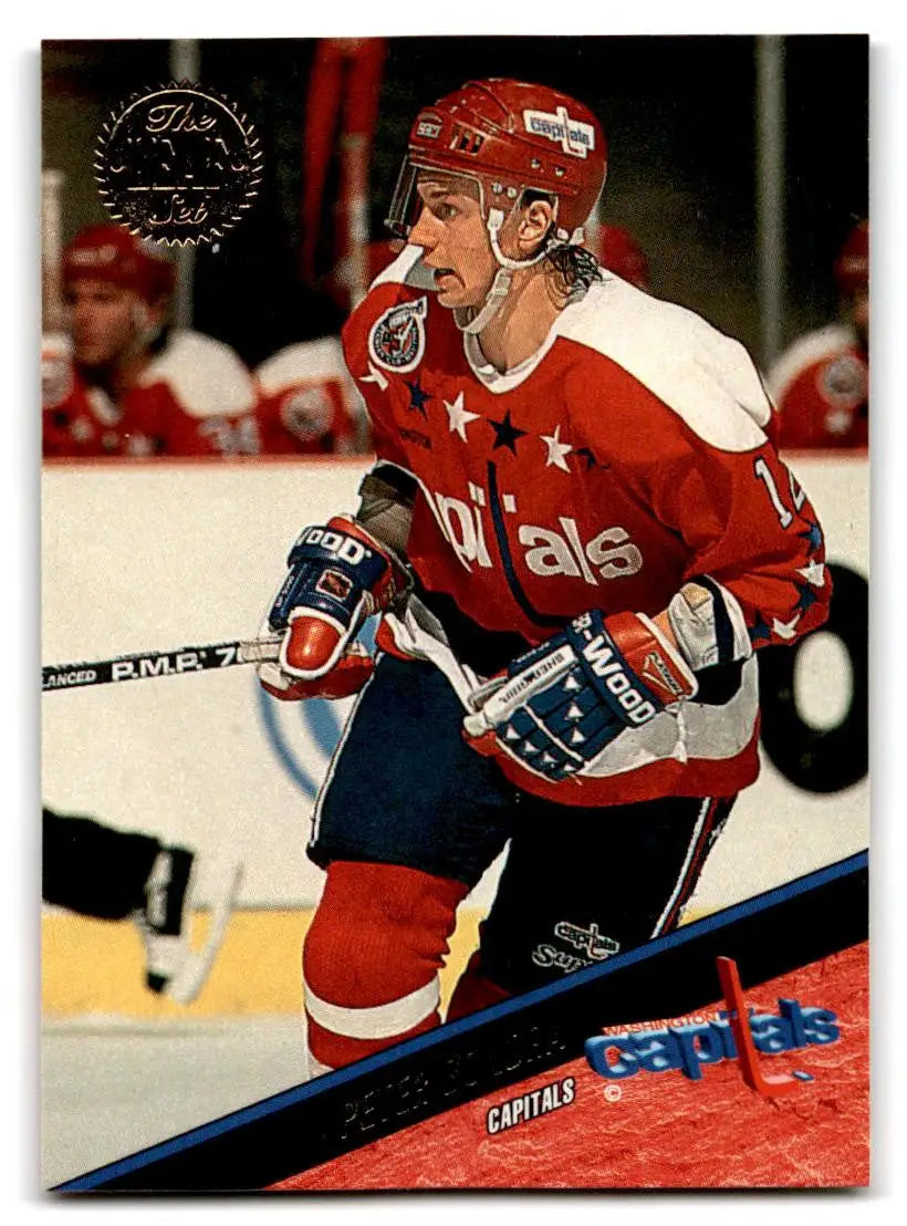 Hockey trading card of Peter Bondra from 1993-94 Leaf #79 series