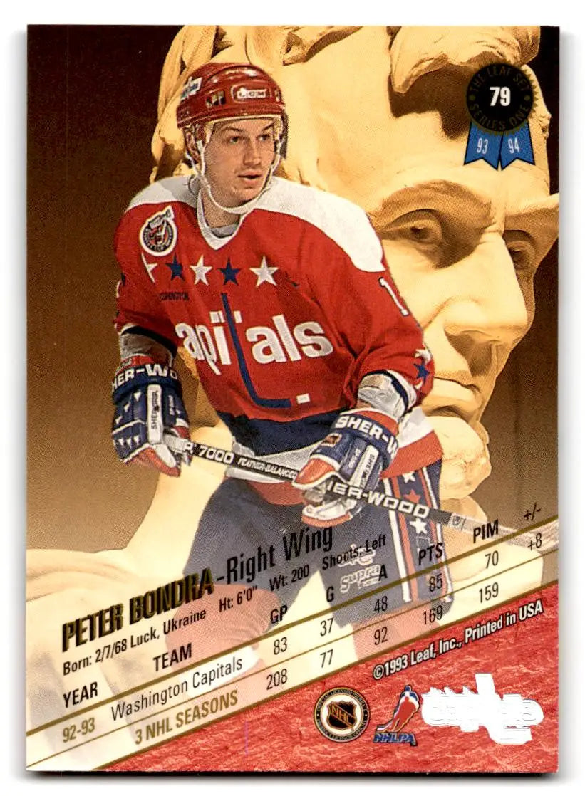 1993-94 Leaf #79 Peter Bondra - Hockey Card Single