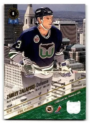 1993-94 Leaf #8 Zarley Zalapski - Hockey Card Single
