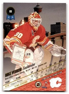 1993-94 Leaf #83 Mike Vernon - Hockey Card Single