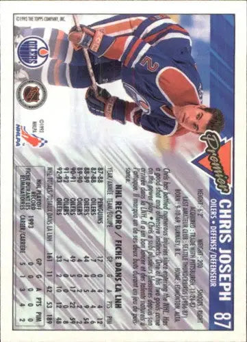 1993-94 OPC Premier #87 Chris Joseph NM-MT Oilers - Hockey Card Single