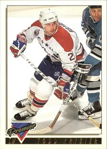 Hockey card with original gloss from 1993-94 OPC Premier Gold Featuring Todd Krygier