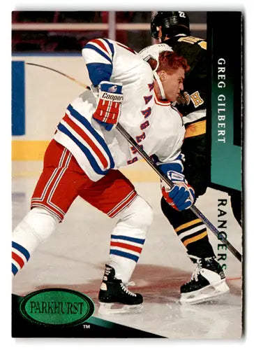 1993-94 Parkhurst Emerald Ice #404A Greg Gilbert NM Near Mint NY Ranger ID:77374 - Hockey Card Single