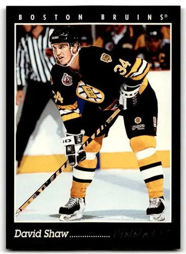 1993-94 Pinnacle #124 David Shaw NM Near Mint Bruins ID:43414 - Hockey Card Single