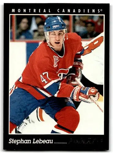 1993-94 Pinnacle #136 Stephan Lebeau NM Near Mint Canadiens ID:43415 - Hockey Card Single