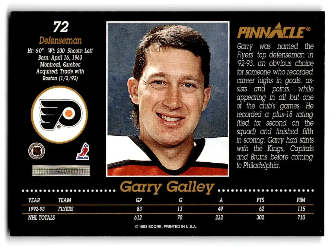 1993-94 Pinnacle #72 Garry Galley - Hockey Card Single