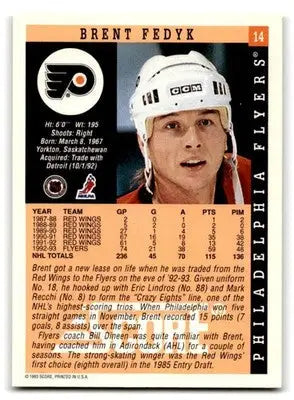 1993-94 Score #14 Brent Fedyk - Hockey Card Single