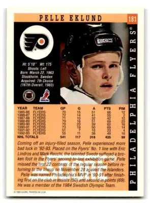 1993-94 Score #181 Pelle Eklund - Hockey Card Single