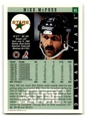 1993-94 Score #85 Mike McPhee - Hockey Card Single