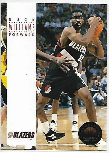 Original gloss Buck Williams basketball card from 1993-94 SkyBox series featuring Buck Williams
