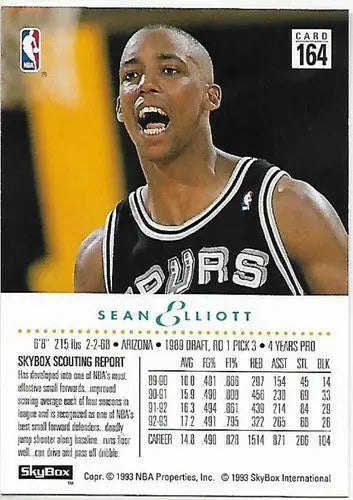 1993-94 SkyBox #164 Sean Elliott NM-MT Spurs - Basketball Card Single