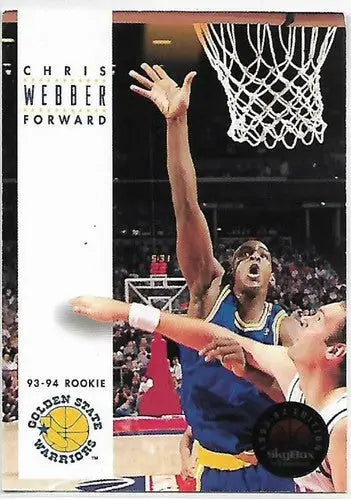 1993-94 SkyBox #227 Chris Webber NM Near Mint RC Rookie Warriors - Basketball Card Single